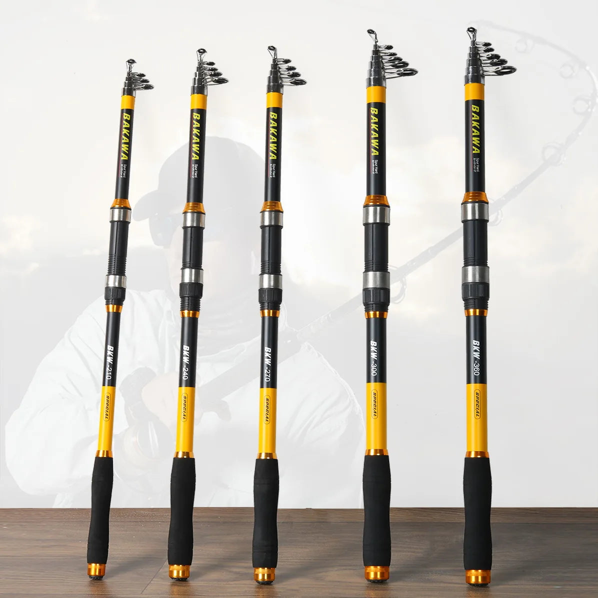 JOSBY Fishing Rod Telescopic Carbon Portable Spinning Sea Carp Rock Po –