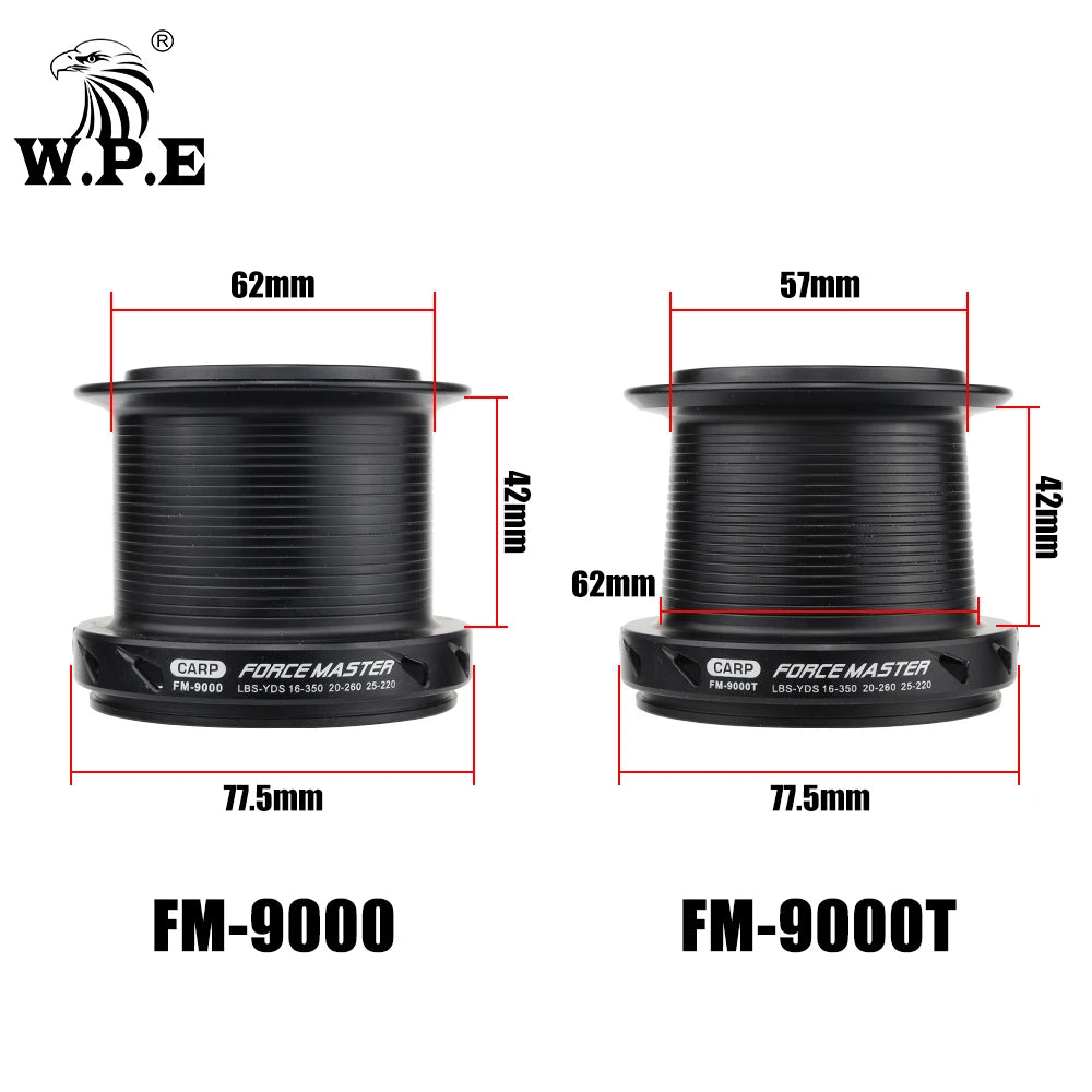 W.P.E FM9000 Carp Fishing Reel 9+1 Ball Bearings Spinning Reel 4.4:1 G   prohuntingfishingoutdoor.com