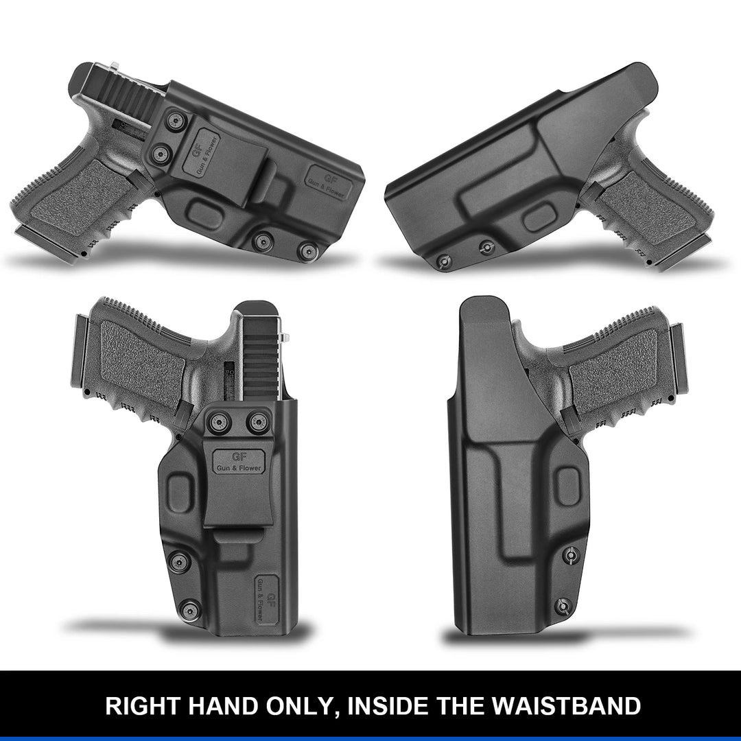 Tactical Holster for Glock 19 19x 23 32 45(Gen 5 4 3) Right Handed Inside the Waistband Polymer Belt Carry Holster Gunflower