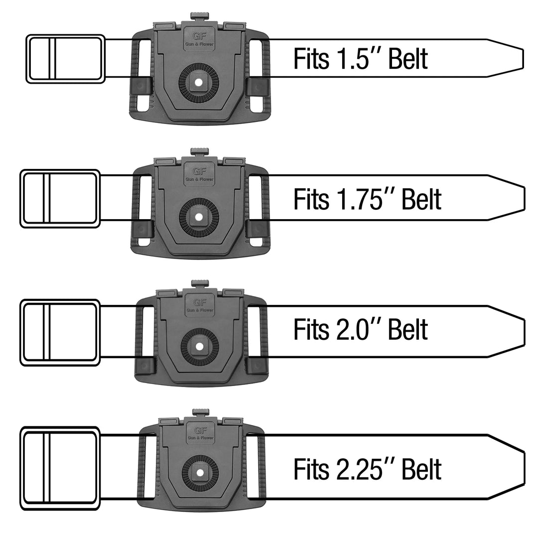 Universal OWB Holster Fit Glock//Beretta/Taurus/EAA/IWI/HK/Ruger/Springfield/CZ.Outside Waistband Carry Holster Index Finger