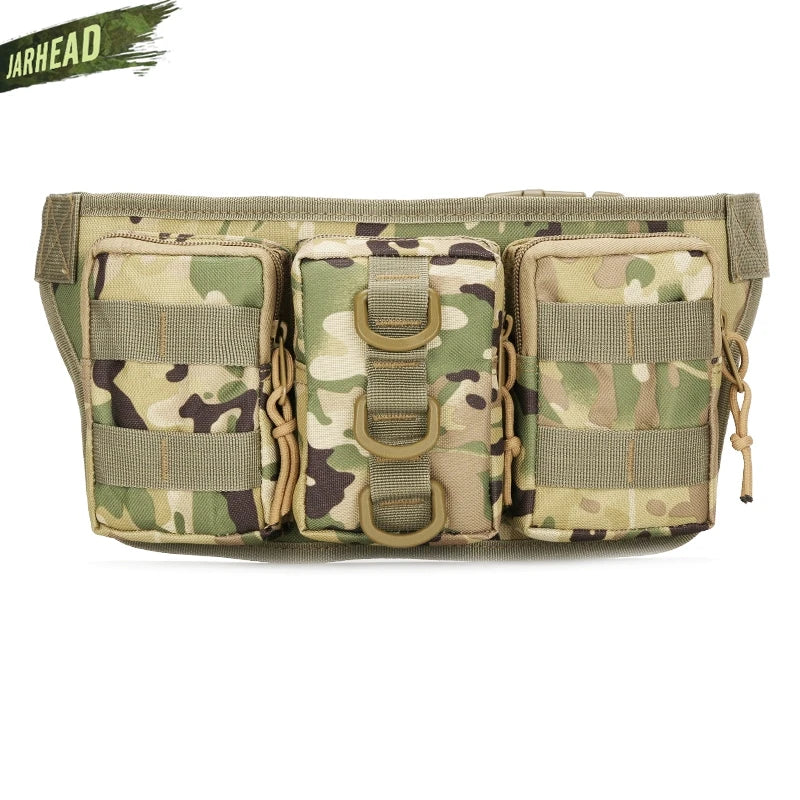 Tactical Waterproof Men Waist Pack Hiking nylon Waist Bag Outdoor Army Military Hunting