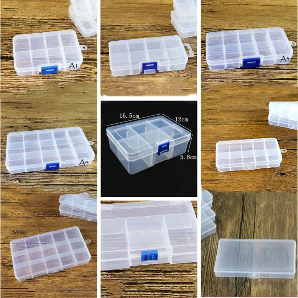 Multi Grids Plastic Detachable Storage Boxes Bins for Tools&Jewelry&Fishing Gear&Screw