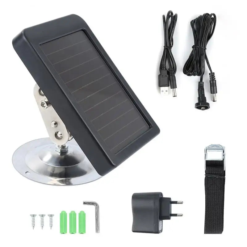 Solar Panel 3000mAh Charger External Powered Supply for 9V 12V Suntek Hunting Camera