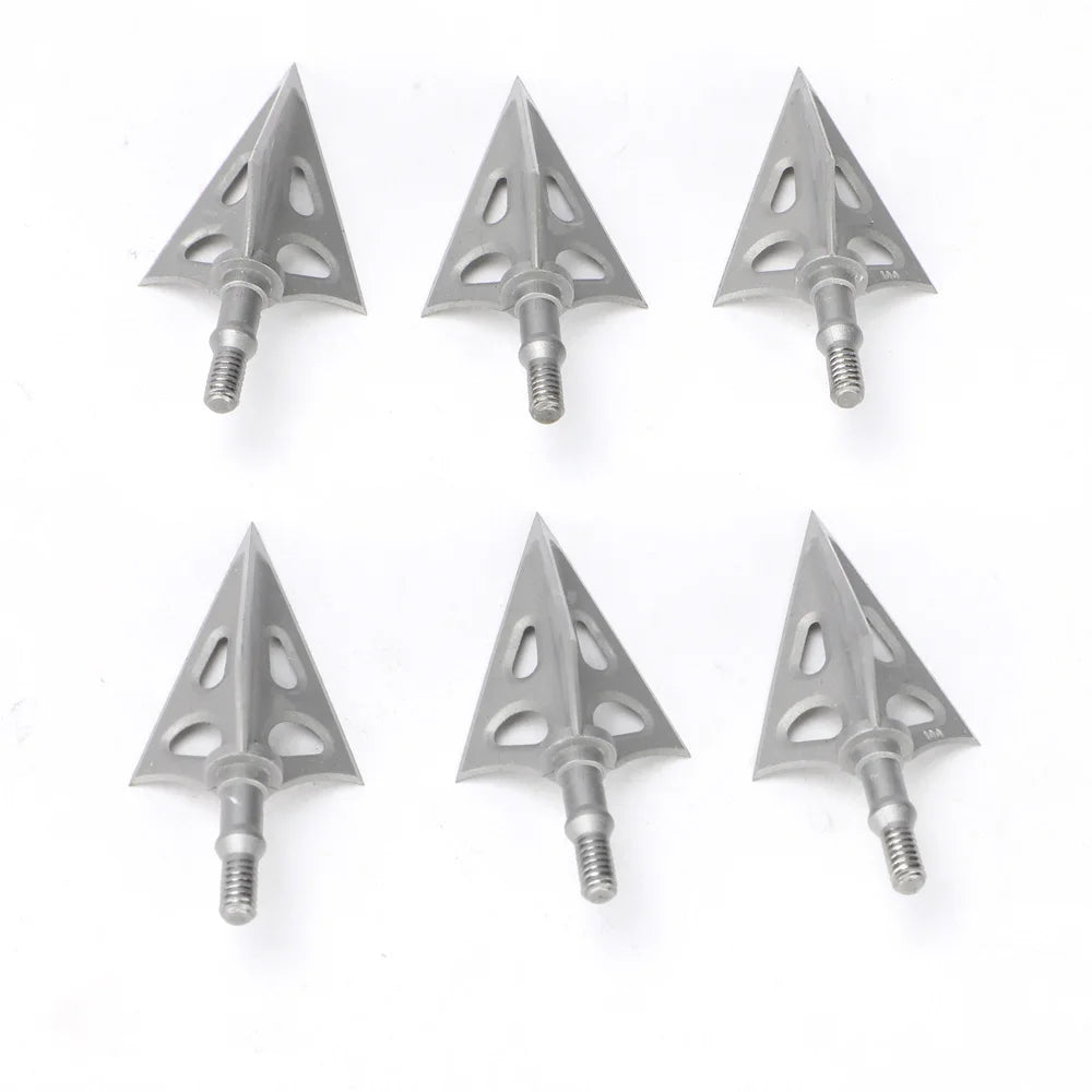 3-24pc 100 Grain Stainless Alloy Arrowhead Archery 3 Fixed Broadhead Hunting Tips For Shooting Accessories