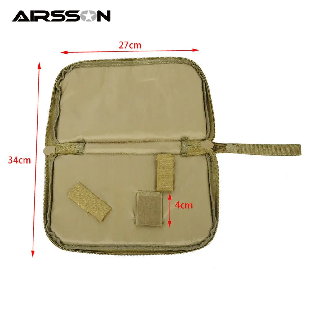 Tactical Pistol Carry Bag Gun Case Portable Holster Military Handgun Carrier Pouch Soft Protection Gun Accessories for Hunting