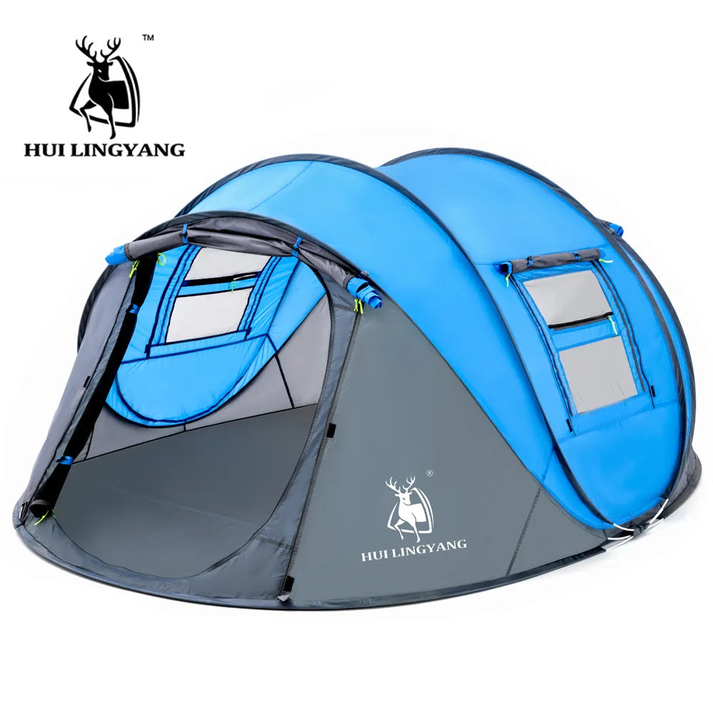 HUI LINGYANG throw tent outdoor automatic tents throwing pop up waterproof camping