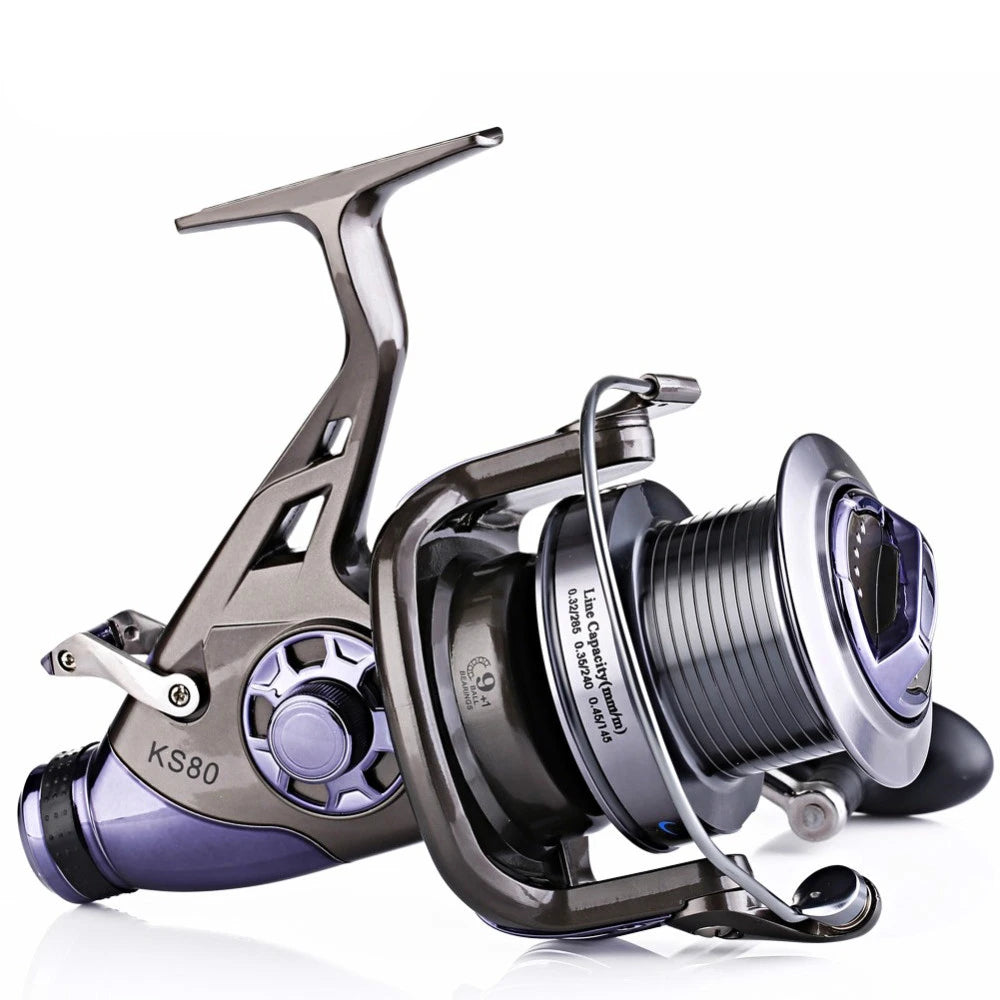 2020 Fishing Reel Strong All Metal Double Brake Max Drag 30kg Spinning Reel Molinete