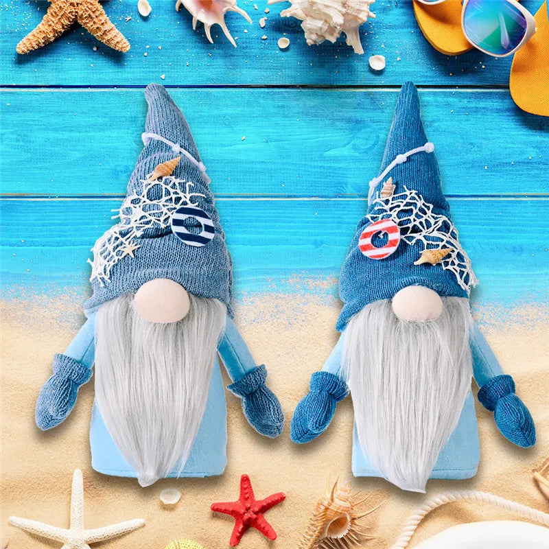 Ocean Festival Gnome Deep Blue Luckily Ocean Faceless Doll Nautical Gnome Gnome