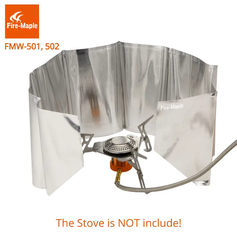 Fire Maple Foldable Light Weight Outdoor Camping Aluminum Wind-Screen Windproof
