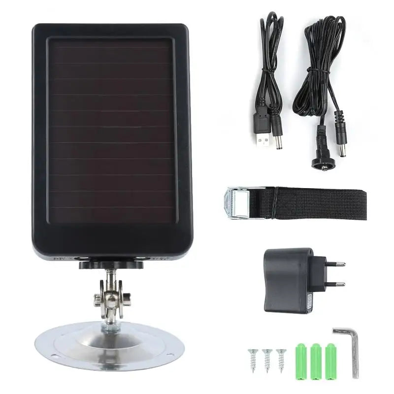 Solar Panel 3000mAh Charger External Powered Supply for 9V 12V Suntek Hunting Camera