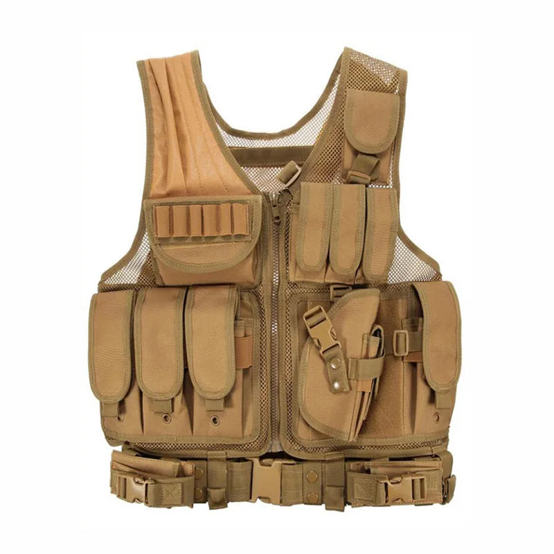 Military Equipment Tactical Vest Police Training Combat Armor Gear Army Paintball Hunting