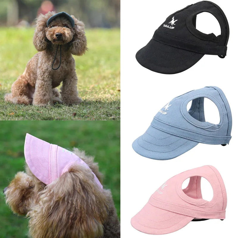 Pet Dog Caps Small Puppy Pets Summer Solid Oxford Cap Dog Baseball Visor Hat Outdoor