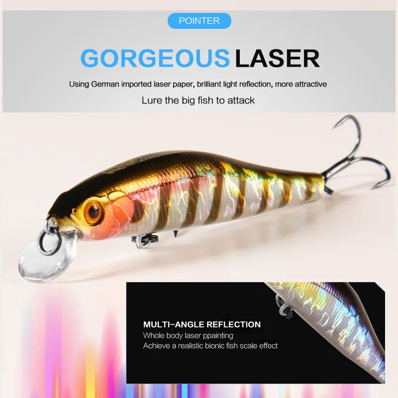 BEARKING 9cm 10g Hot fishing gear shone SP lures minnow crank ,Tungsten magnet