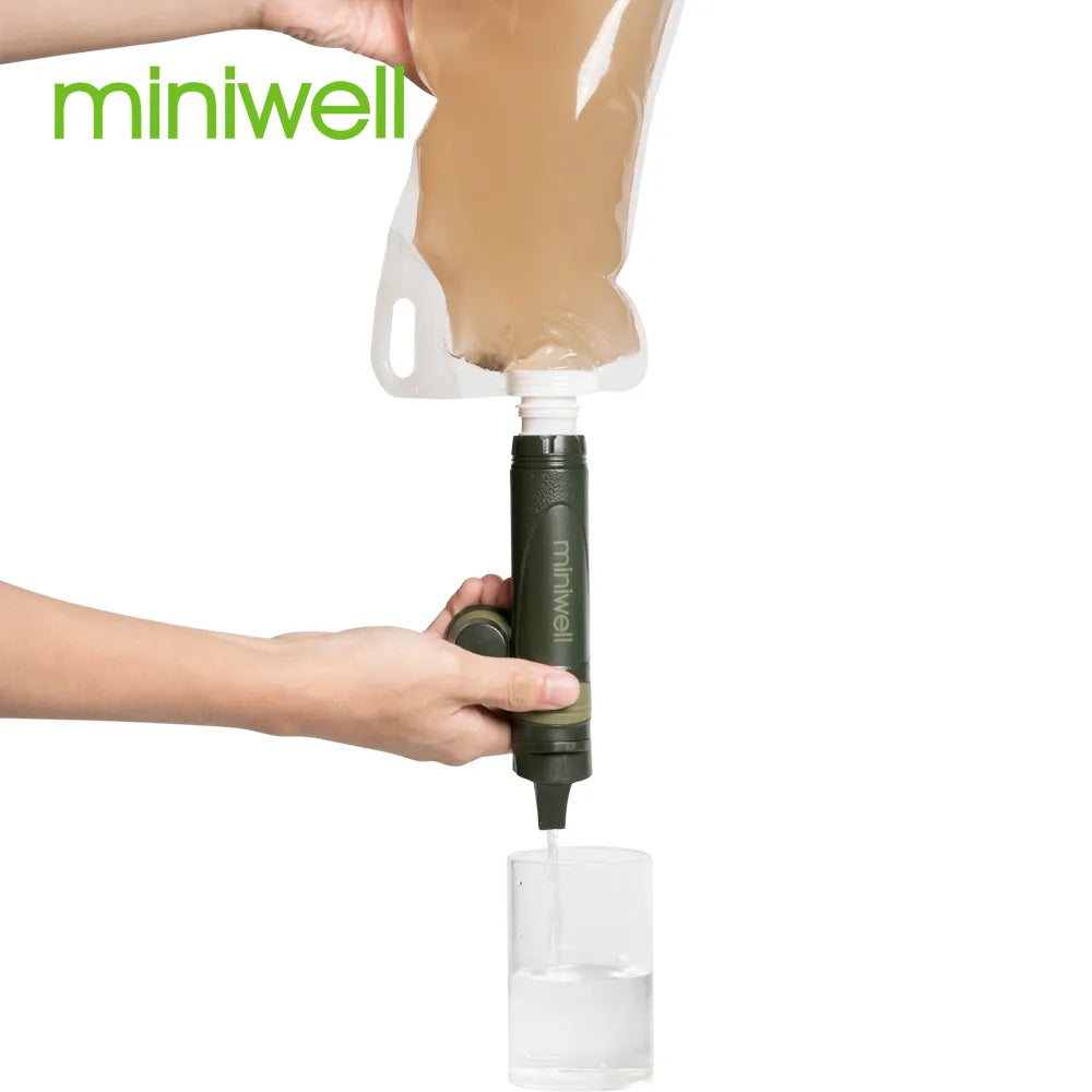 Miniwell L600 Straw Water Purifier  for Travel, Camping, Hiking, Fishing, Emergency