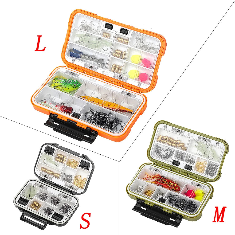 Large Capacity 24/28 Grid Fishing Gear Accessories Waterproof sub-Box Fishing Hook