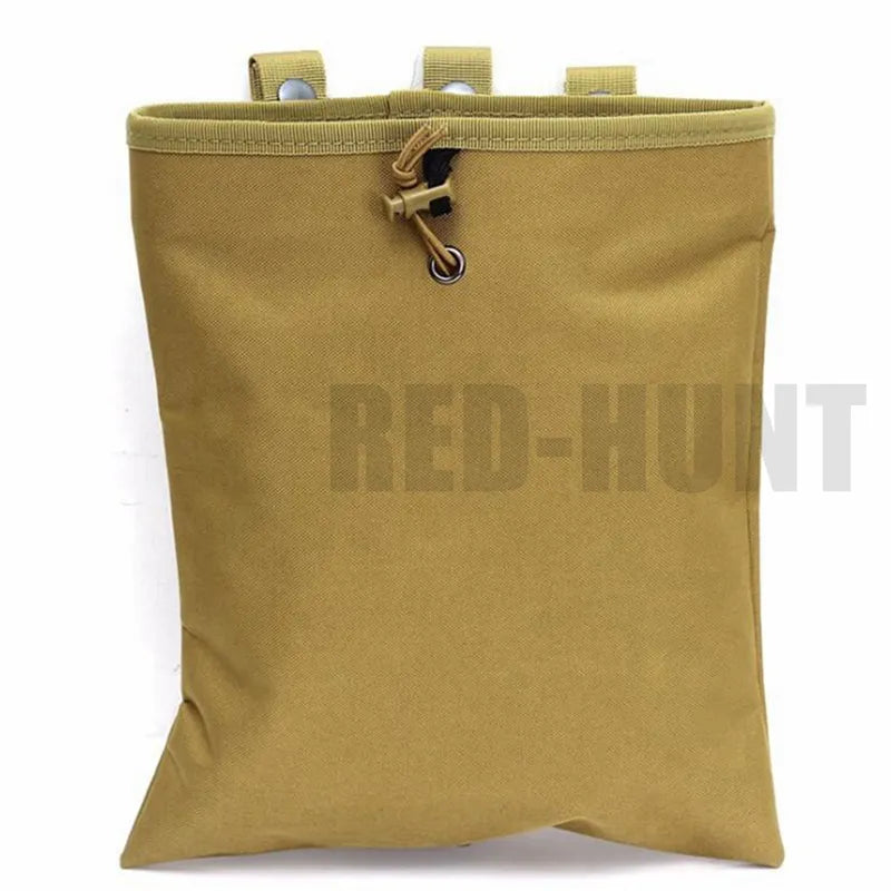 MOLLE Dump Pouch Tactical Mag Recovery Bag Drawstring Magazine Recycling Storage