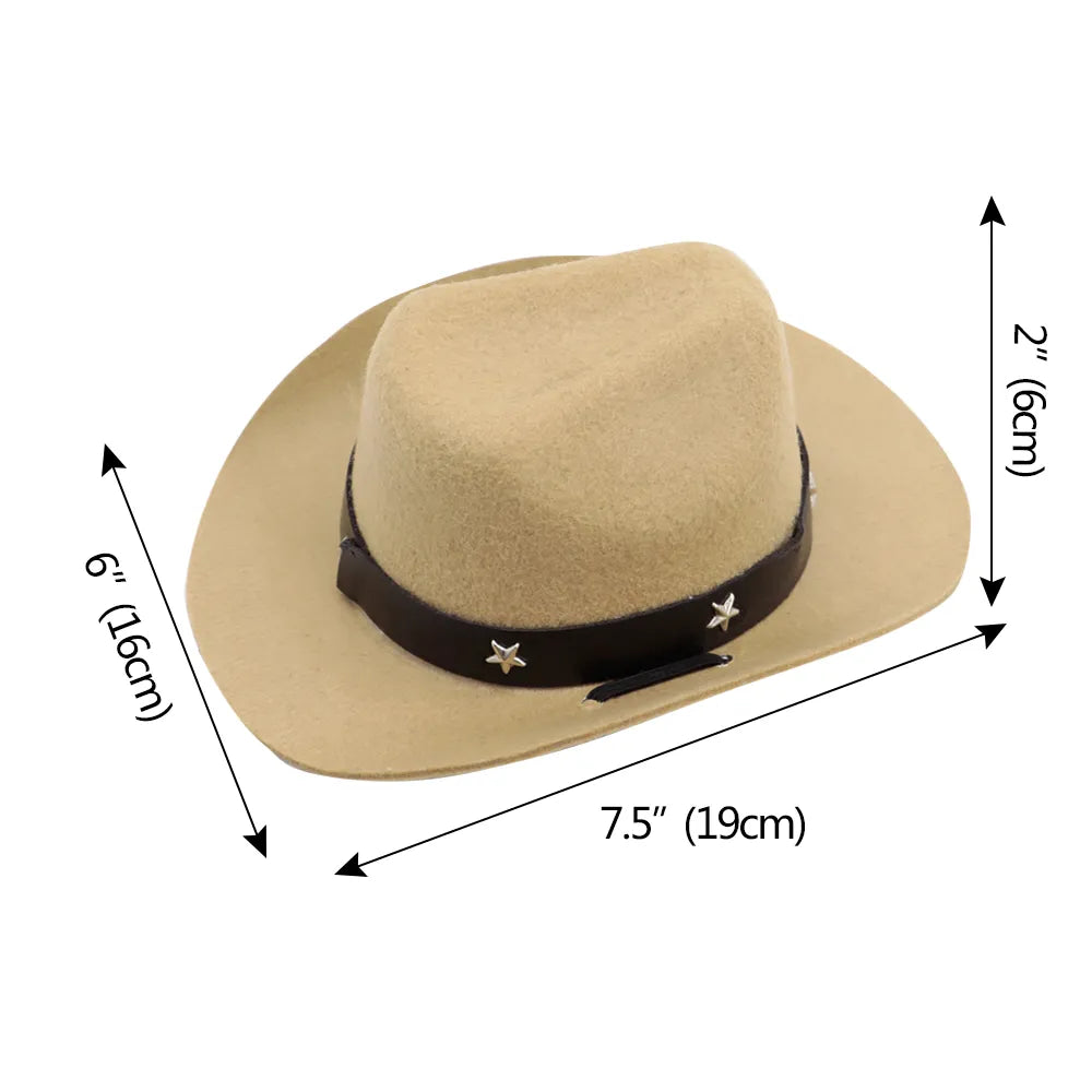 Fashion Dog Cowboy Hat Dogs Cat Outdoor Hats Caps For Small Medium Dogs Cats