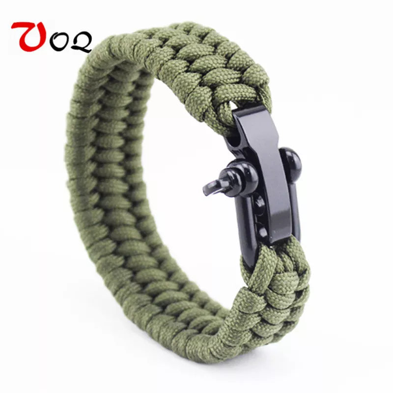 Outdoor Camping Survival Bracelet Men Climbing Sport Parachute Cord Adjustable