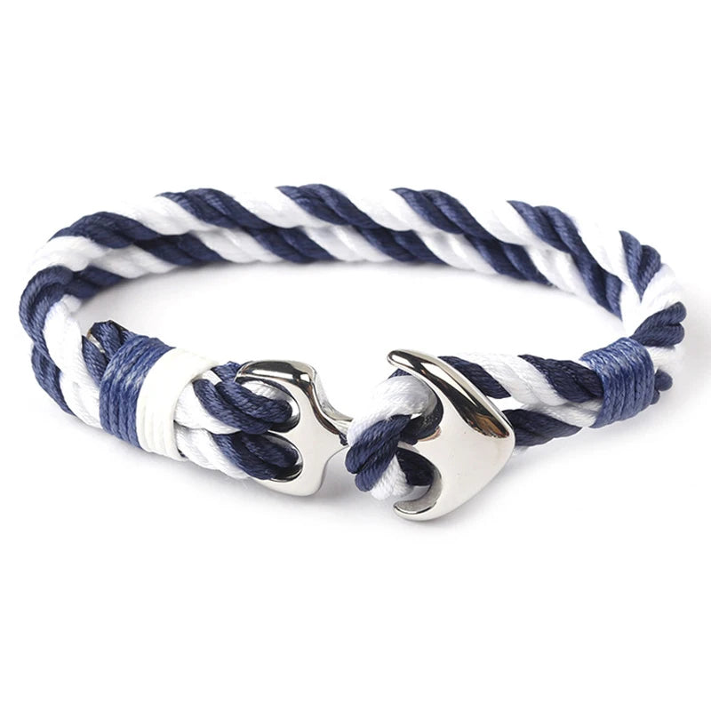 KBAP Women Men's Fashion Anchor Bracelet Nautical Rope Viking Bracelets Wristband