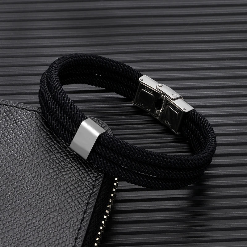 MKENDN Germany Flag Handmade Multi Layer Nautical Bracelets for Men Women