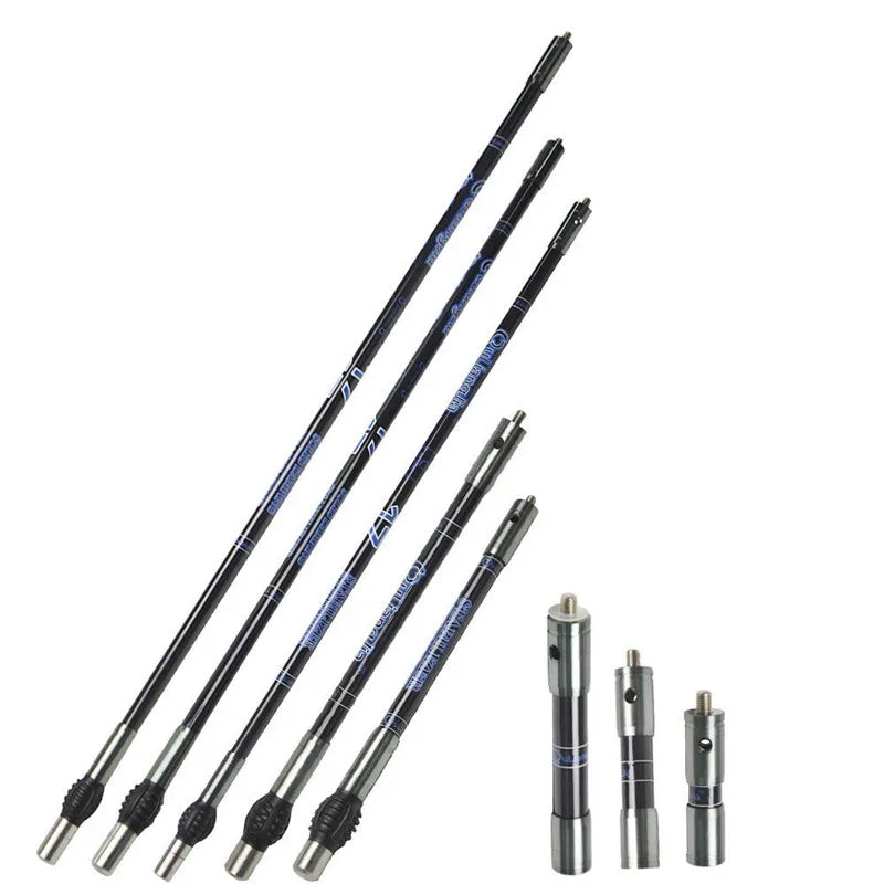 3/4/5/10/12 Inch Archery Carbon Stabilizer Bar Bow Balance Rod Short Side Extender Rod Compound Recurve Bow Hunting Accessories