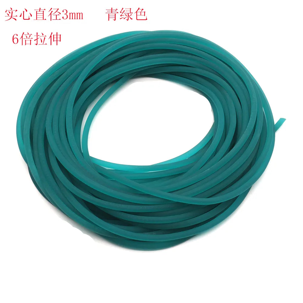 5-10M Rubber rope Diameter 3mm solid elastic fishing rope  fishing accessories good