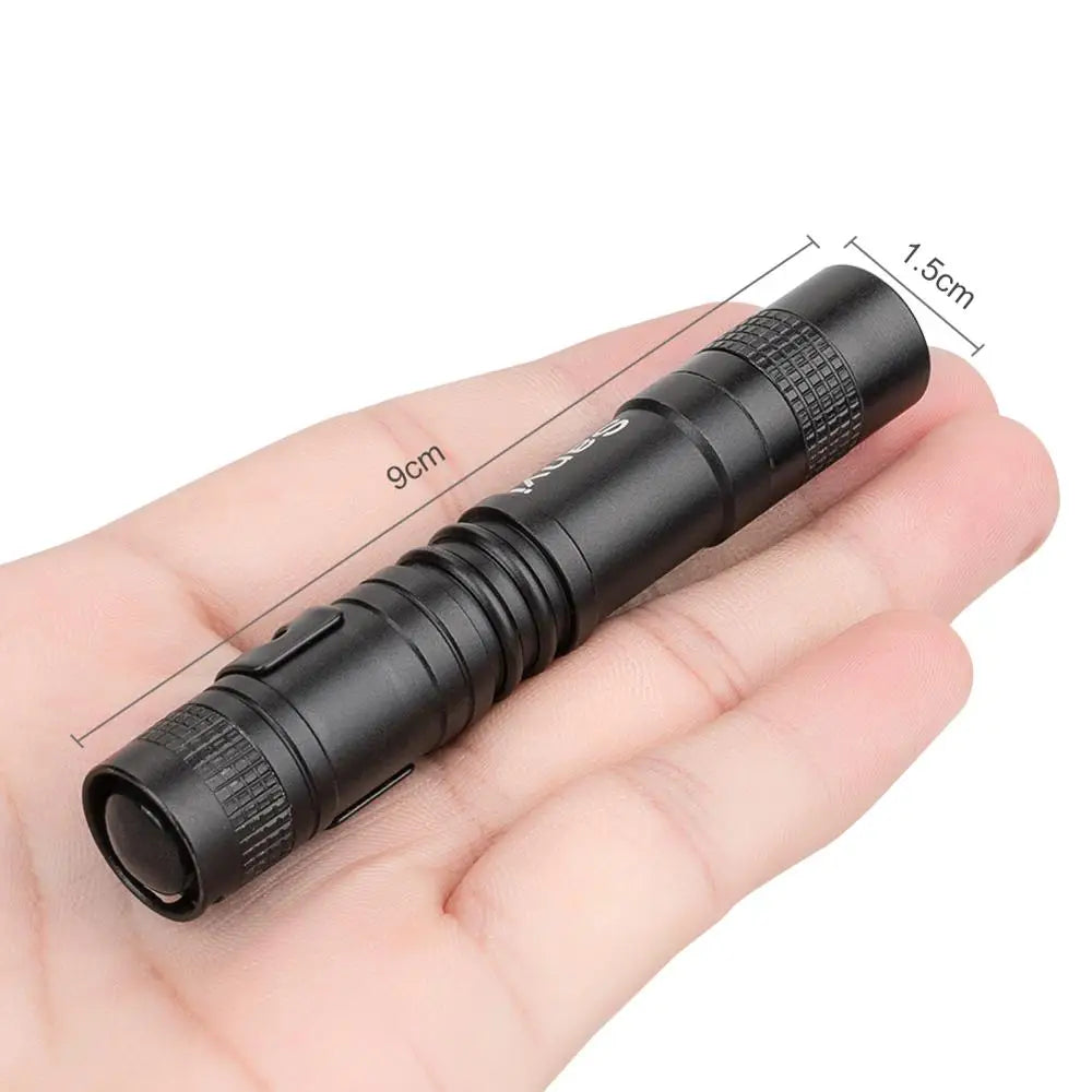 SANYI Waterproof Mini Pocket Penlight XPE-R3 LED Flashlight Torch working inspection