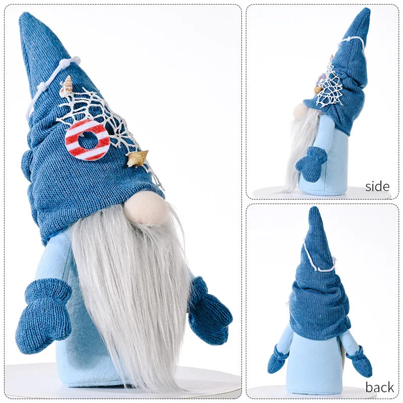 Ocean Festival Gnome Deep Blue Luckily Ocean Faceless Doll Nautical Gnome Gnome
