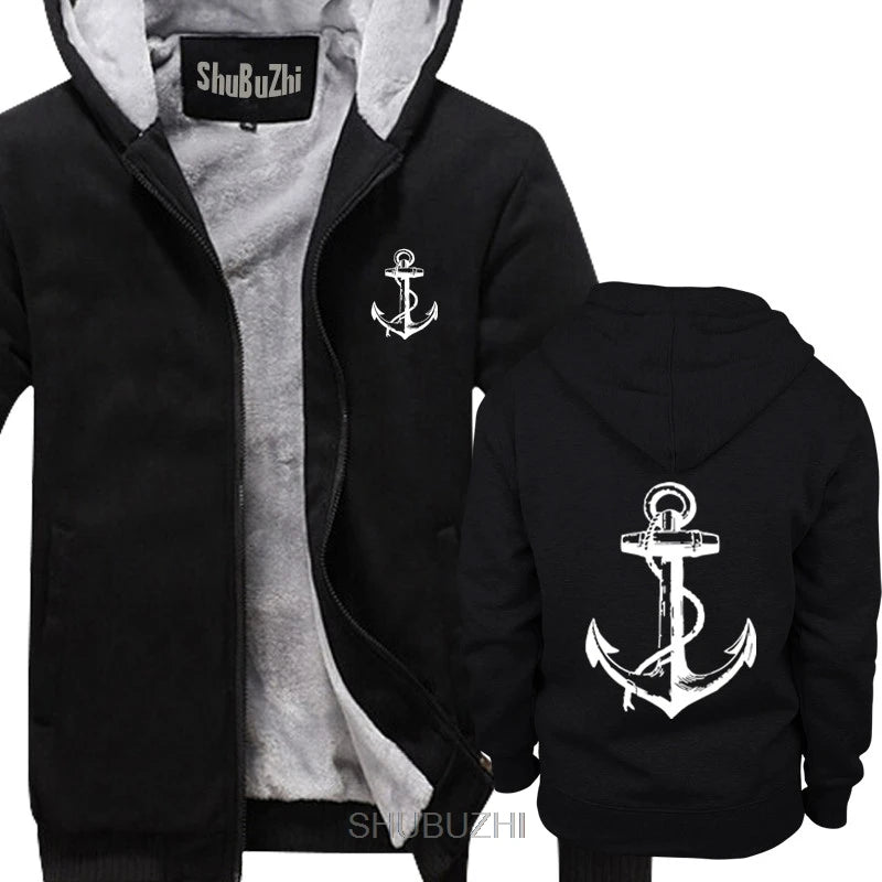 Brand 2019 Anchor men thick hoodies Sailor Nautical Ship Ocean Sea Beach sailerPirate