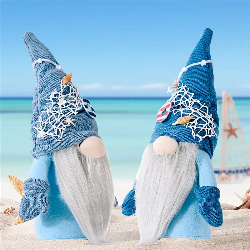 Ocean Festival Gnome Deep Blue Luckily Ocean Faceless Doll Nautical Gnome Gnome