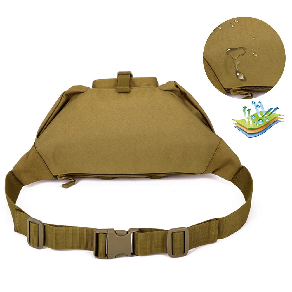 Tactical Waist Bag Waterproof Fanny Pack Hiking Fishing Sports Hunting Bags Outdoor