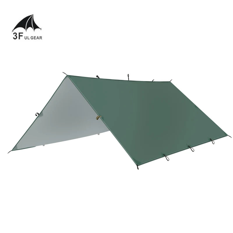 3F UL GEAR Ultralight Tarp Outdoor Camping Survival Sun Shelter Shade Awning Silver Coating Pergola Waterproof Beach Tent