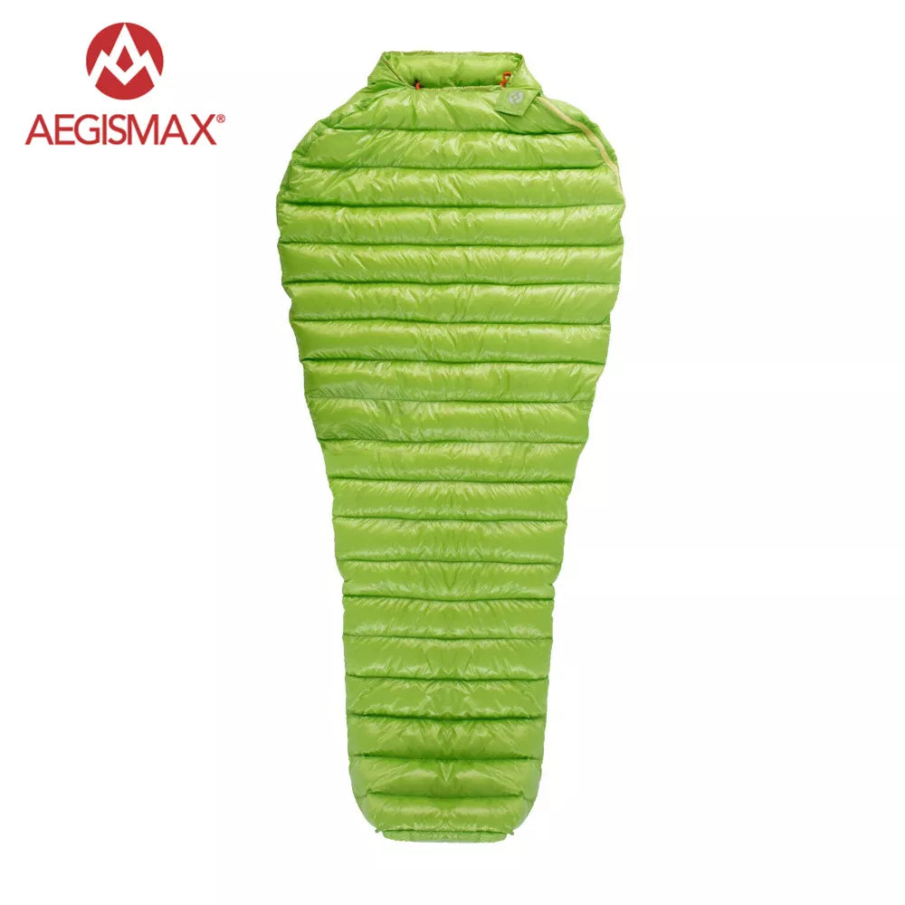 AEGISMAX Outdoor Camping  Ultralight 95% Goose Down Mummy  Sleeping Bag