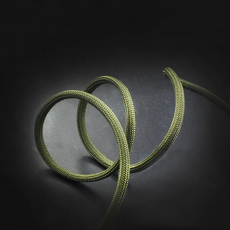 Army Green Black Paracord 550 Climbing Lanyard Tent Rope 4mm 7 Stand Knife Lanyard Paracord Survival Bracelet For Hiking Camping