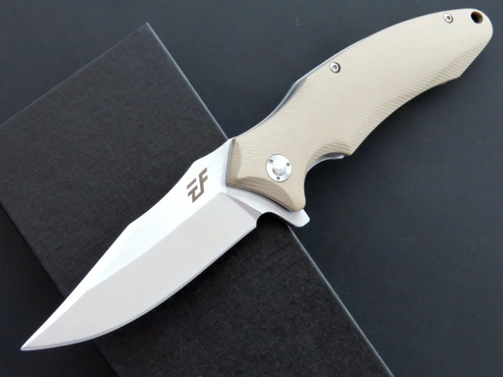 High quality  EF339 pocket knife D2 steel blade G10 handle outdoor camping hunting survival outdoor EDC tool knife