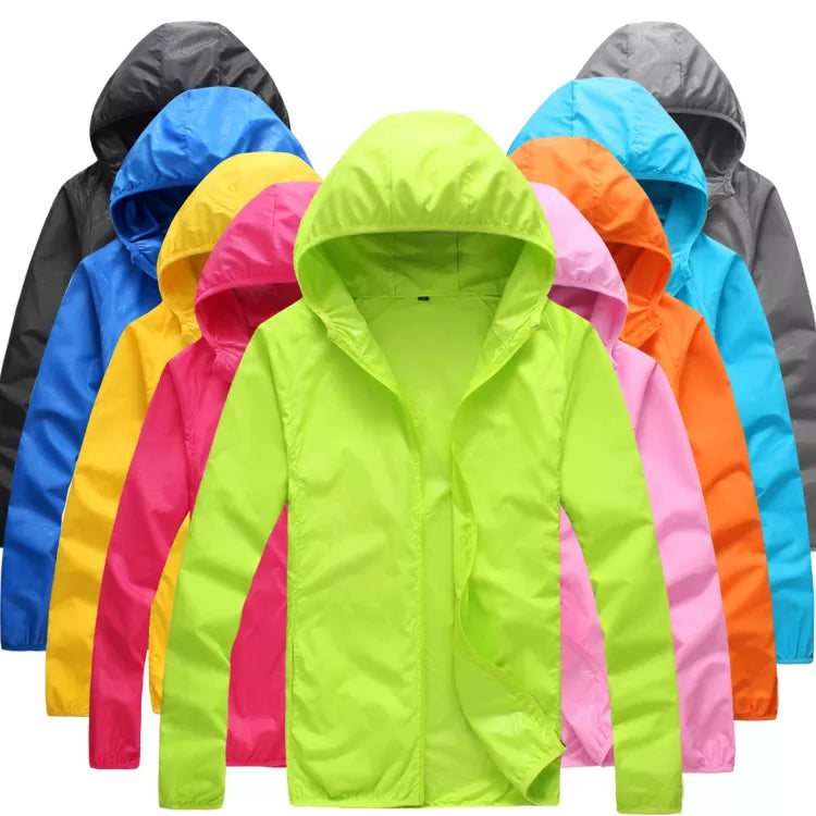 Foldable Quick Dry Outdoor Camping Jackets Summer Windbreaker Waterproof Windproof