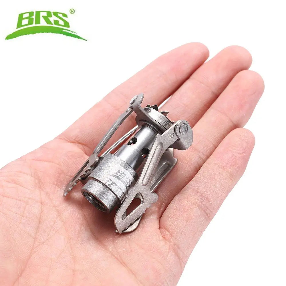 BRS Portable Mini Camping Titanium Stove Outdoor Gas Stove Survival Furnace Stove Pocket Picnic Cooking Gas Burner BRS-3000T