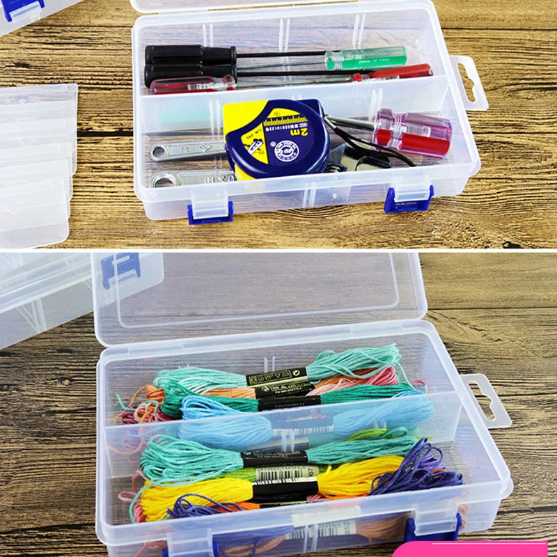 Multi Grids Plastic Detachable Storage Boxes Bins for Tools&Jewelry&Fishing Gear&Screw