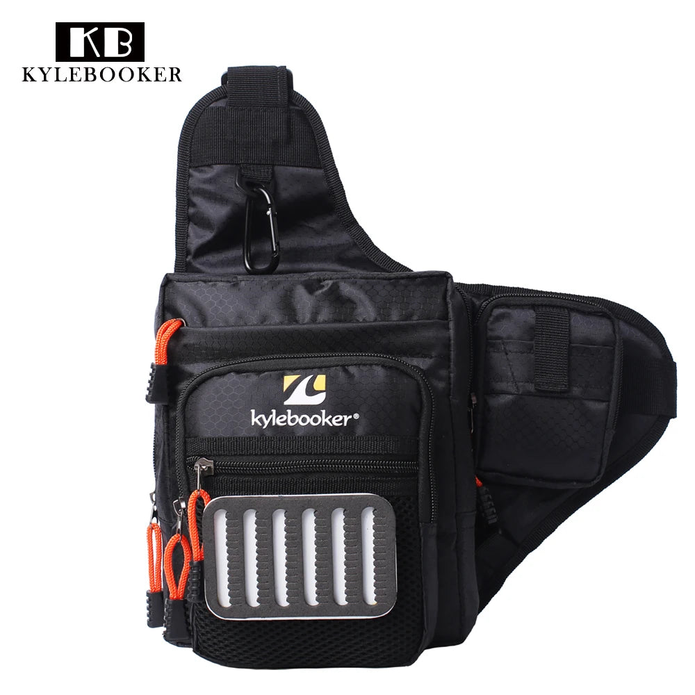 Fly Fishing Tackle Storage Bags Fishing Gear Shoulder Pack  Cross Body Sling Bag