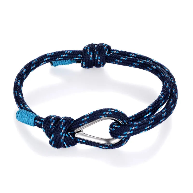 MKENDN High Quality Anchor Bracelets Men Women Charm Nautical Survival Rope Chain