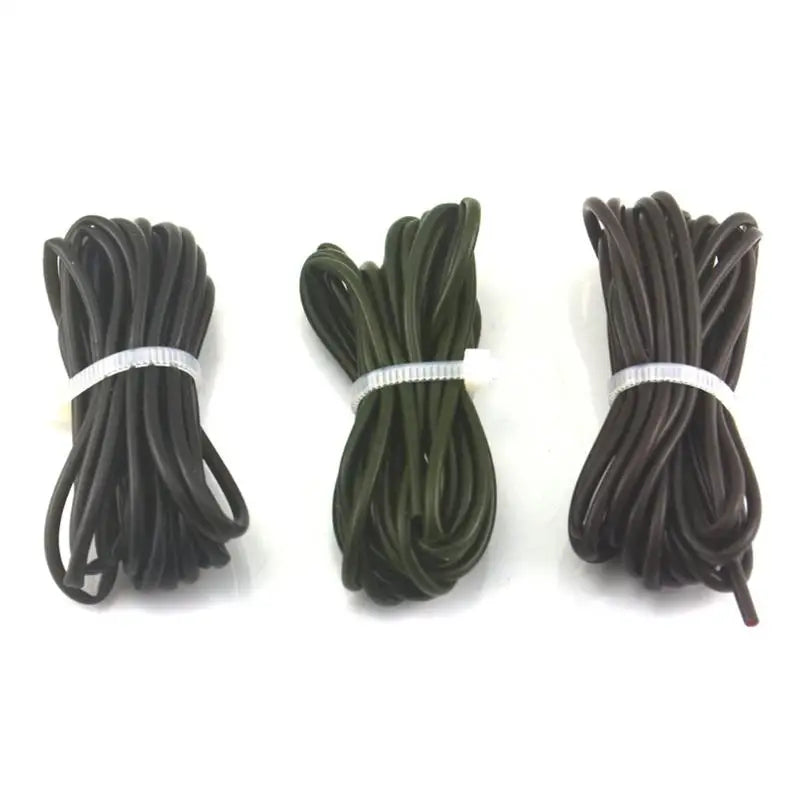 1pc/3Pcs 1M Carp Fishing Gear DIY Silicone Soft Rigs Tube Sleeve Pretend Fishing Lines