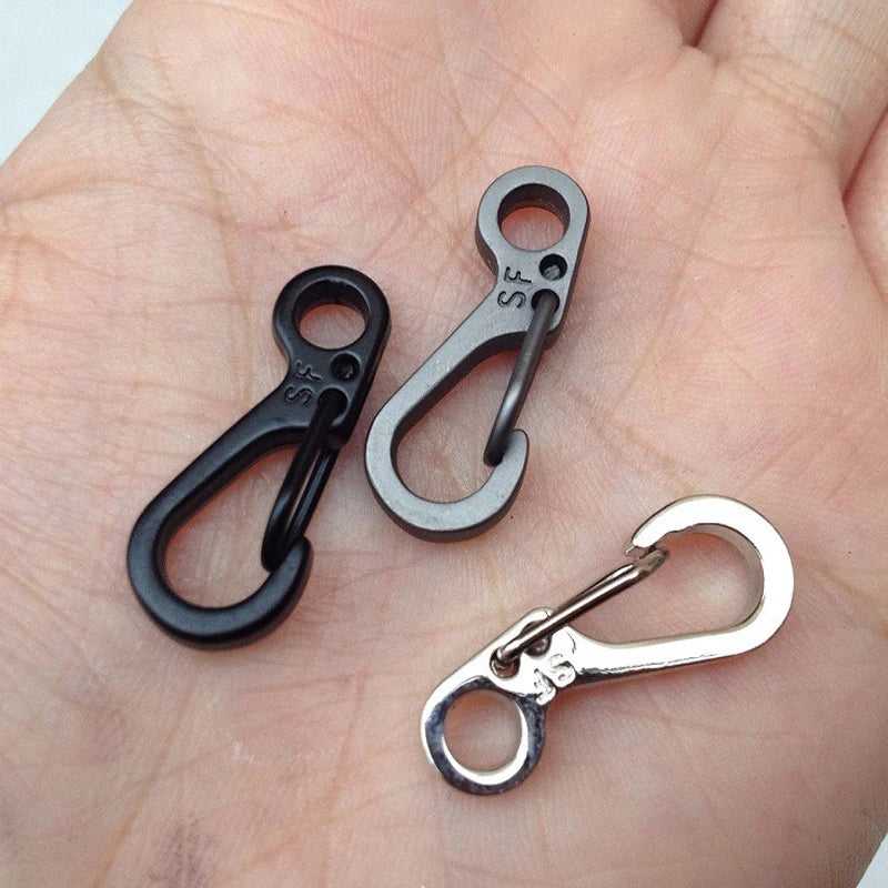 10 Pcs Camping Equipment Survival EDC Paracord Carabiner Snap SF Spring Clip Hiking