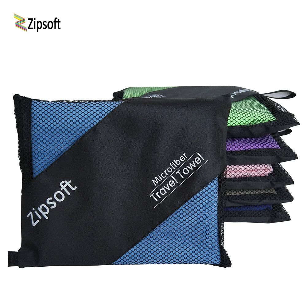 Zipsoft Brand Beach Towel For Adult Microfiber Towels Quick Drying Travel Sports Blanket