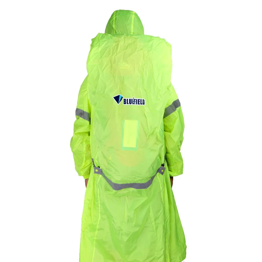 BlueField Outdoor Raincoat Backpack Cover One-piece Raincoat Poncho Rain Cape