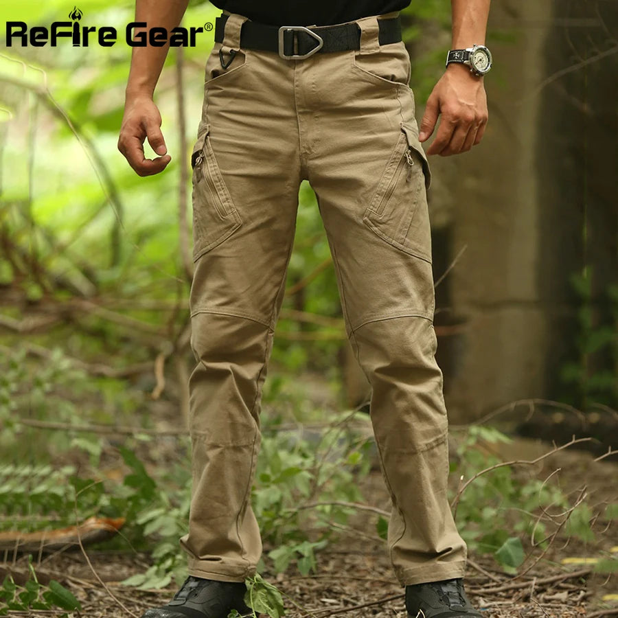 ReFire Gear IX11 Urban Tactical Military Pants Men SWAT Multi Pockets Army Combat