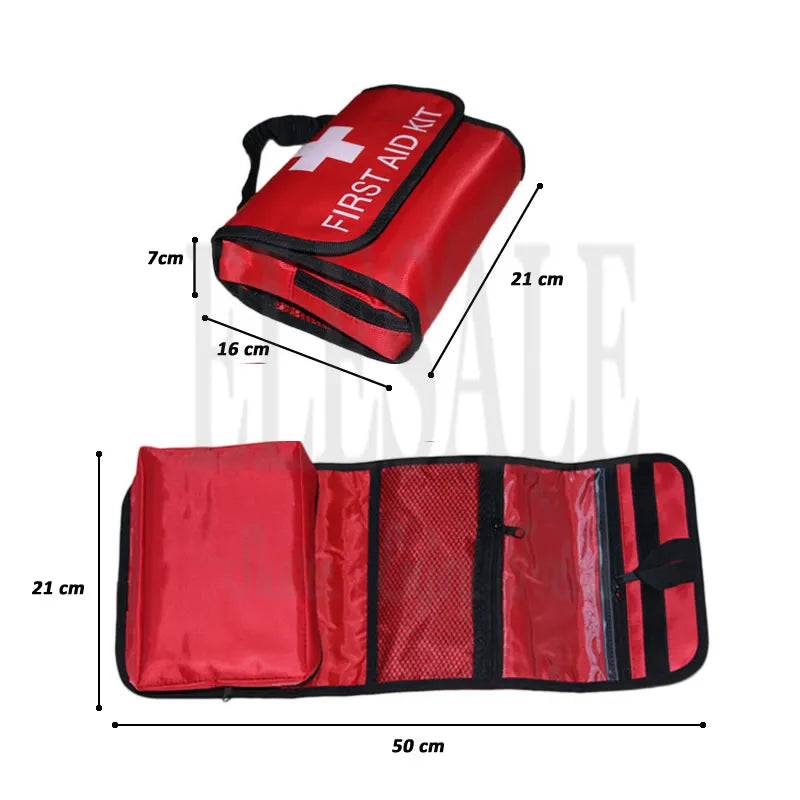 Folding Waterproof Portable Outdoor Car First Aid Kit Collapsible High Capacity Bag