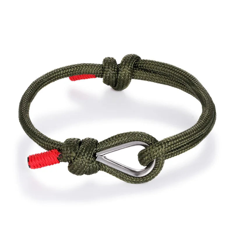 MKENDN High Quality Anchor Bracelets Men Women Charm Nautical Survival Rope Chain