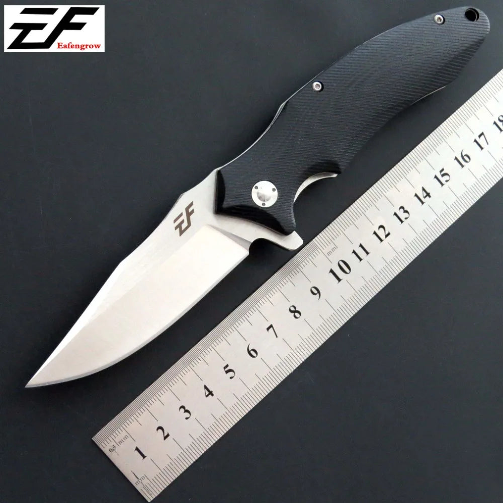 High quality  EF339 pocket knife D2 steel blade G10 handle outdoor camping hunting survival outdoor EDC tool knife