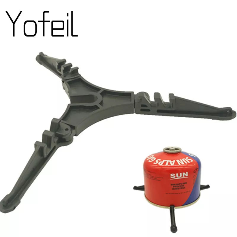 Yofeil Outdoor Camping  Gas Tank Stove  Base Holder  Cartridge Canister  Tripod Braket