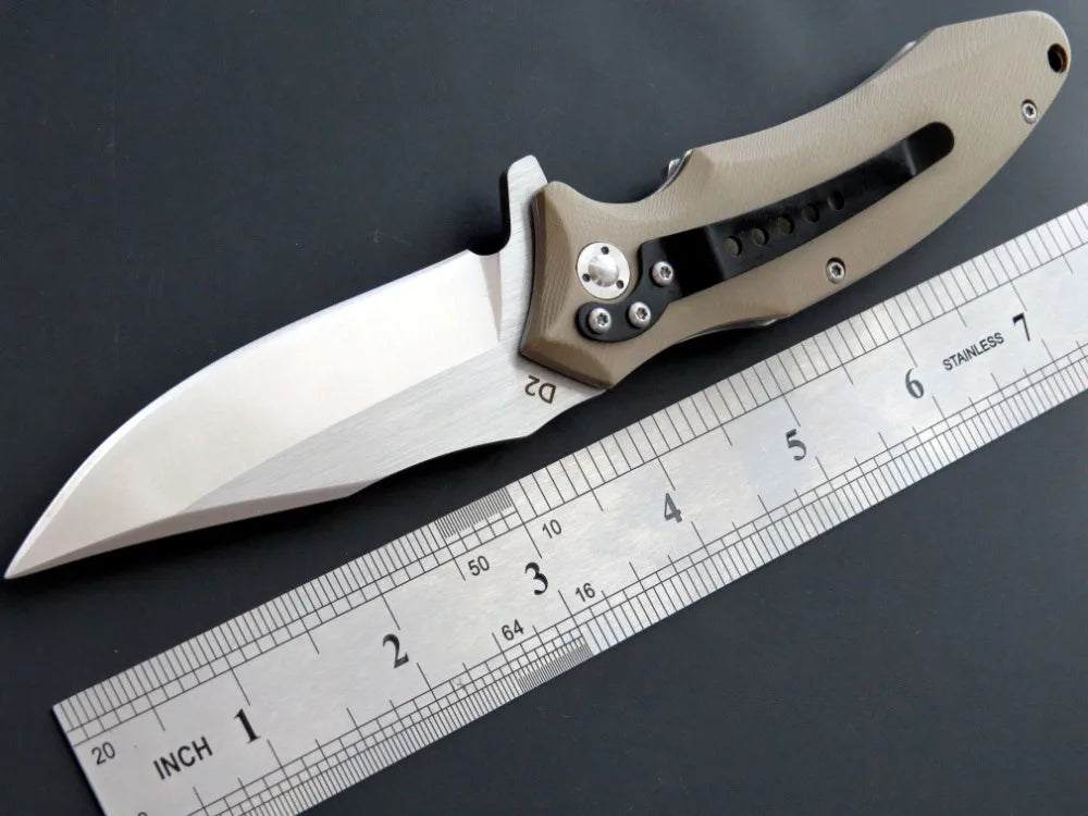 High quality  EF339 pocket knife D2 steel blade G10 handle outdoor camping hunting survival outdoor EDC tool knife